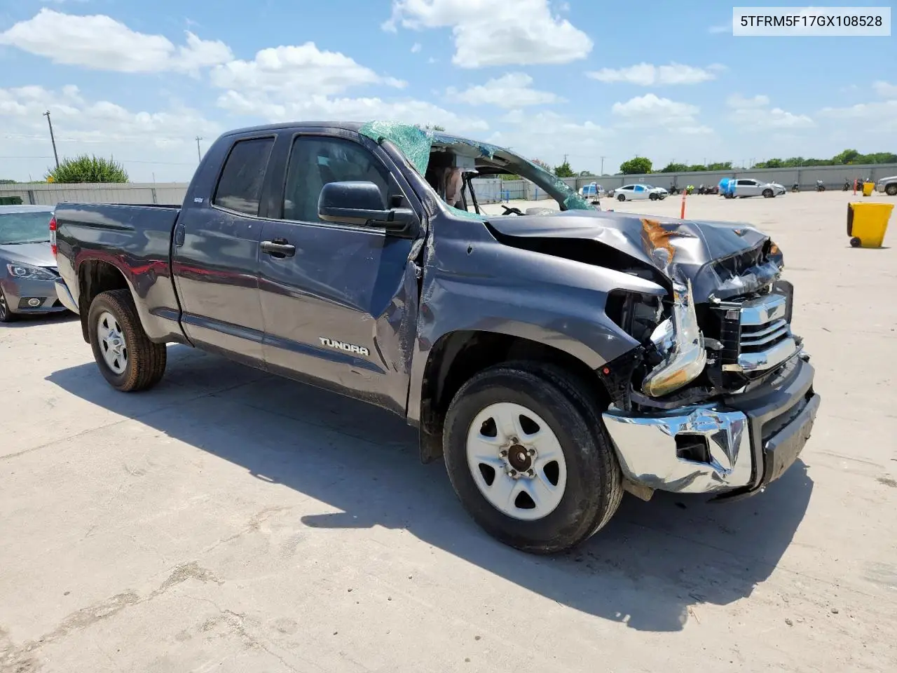 2016 Toyota Tundra Double Cab Sr VIN: 5TFRM5F17GX108528 Lot: 61682625