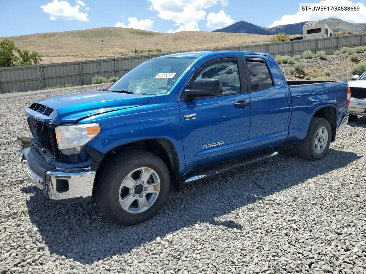 2016 Toyota Tundra Double Cab Sr VIN: 5TFUW5F17GX538659 Lot: 62005315