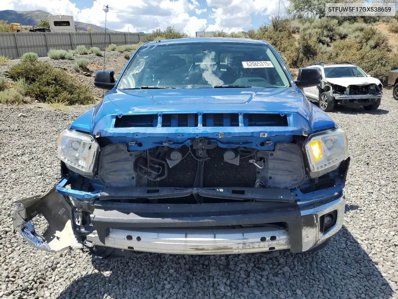 2016 Toyota Tundra Double Cab Sr VIN: 5TFUW5F17GX538659 Lot: 62005315