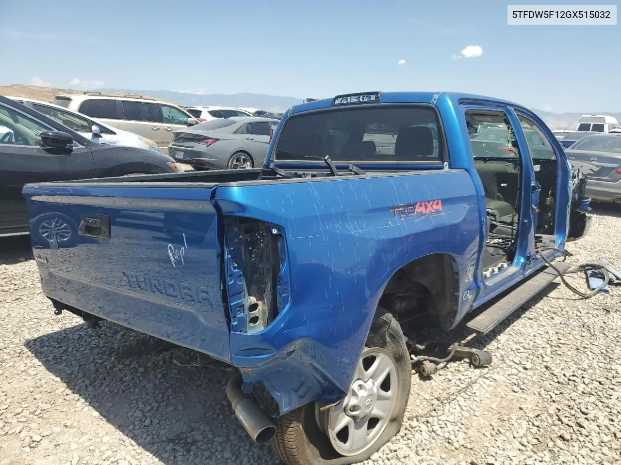2016 Toyota Tundra Crewmax Sr5 VIN: 5TFDW5F12GX515032 Lot: 62792855