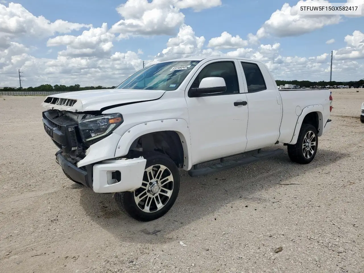 2016 Toyota Tundra Double Cab Sr VIN: 5TFUW5F15GX582417 Lot: 63246045