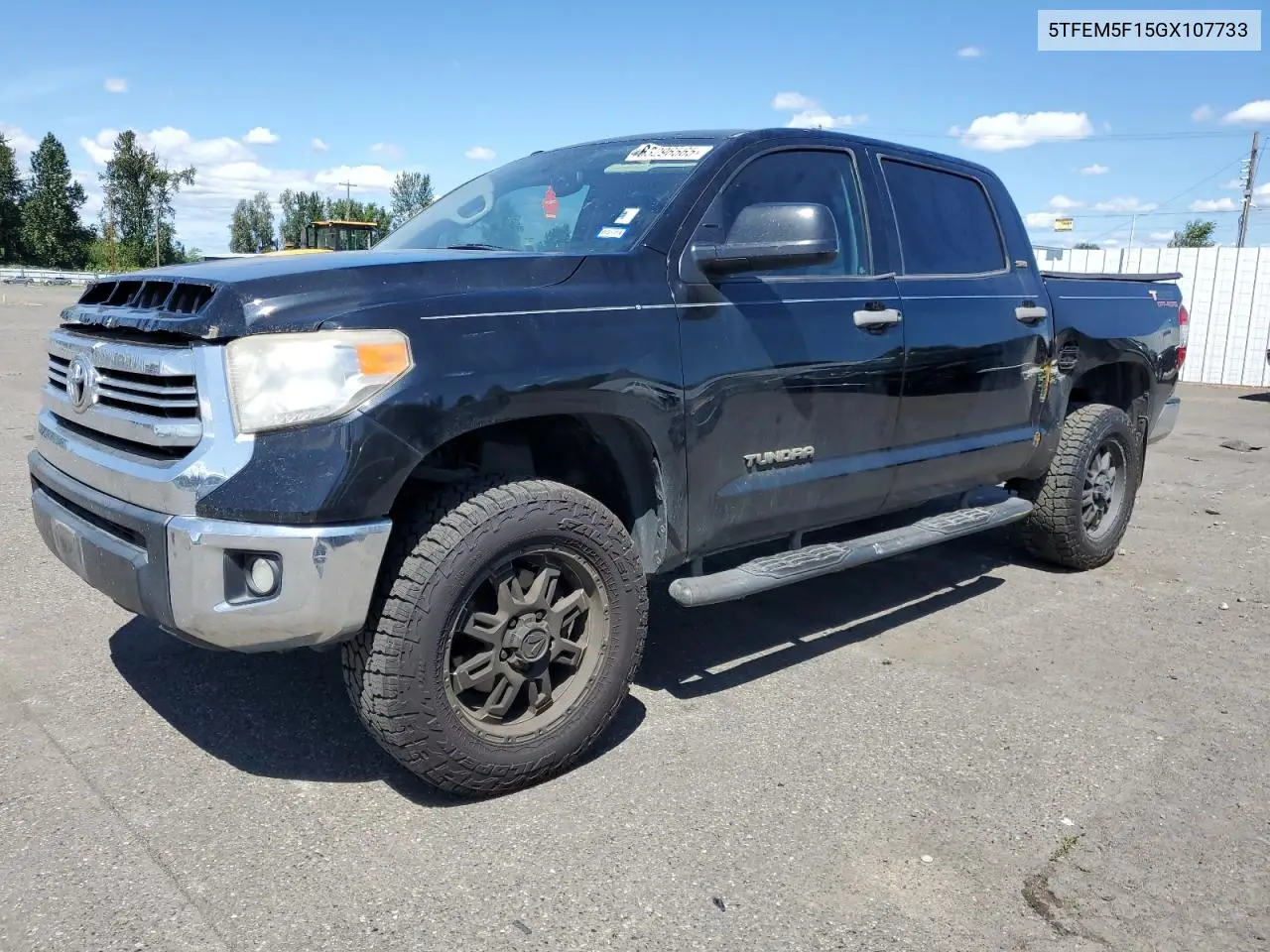 2016 Toyota Tundra Crewmax Sr5 VIN: 5TFEM5F15GX107733 Lot: 63296565