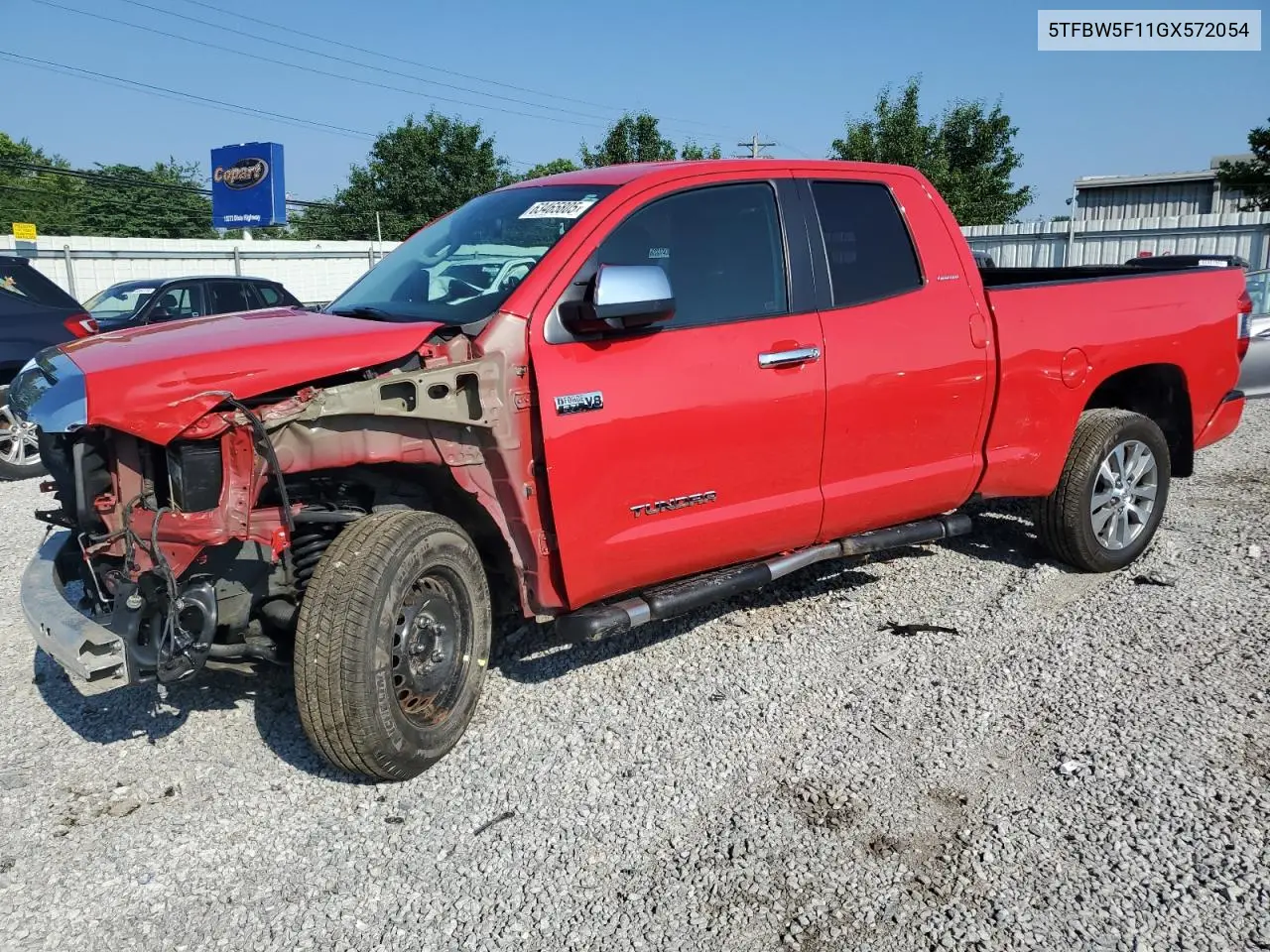 2016 Toyota Tundra Double Cab Limited VIN: 5TFBW5F11GX572054 Lot: 63465805