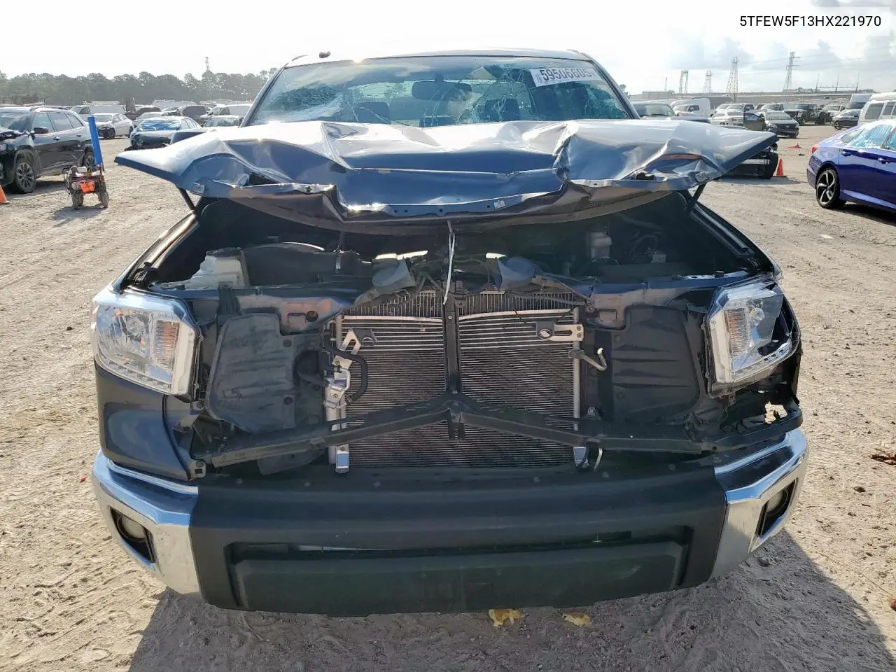 2017 Toyota Tundra Crewmax Sr5 VIN: 5TFEW5F13HX221970 Lot: 59506605