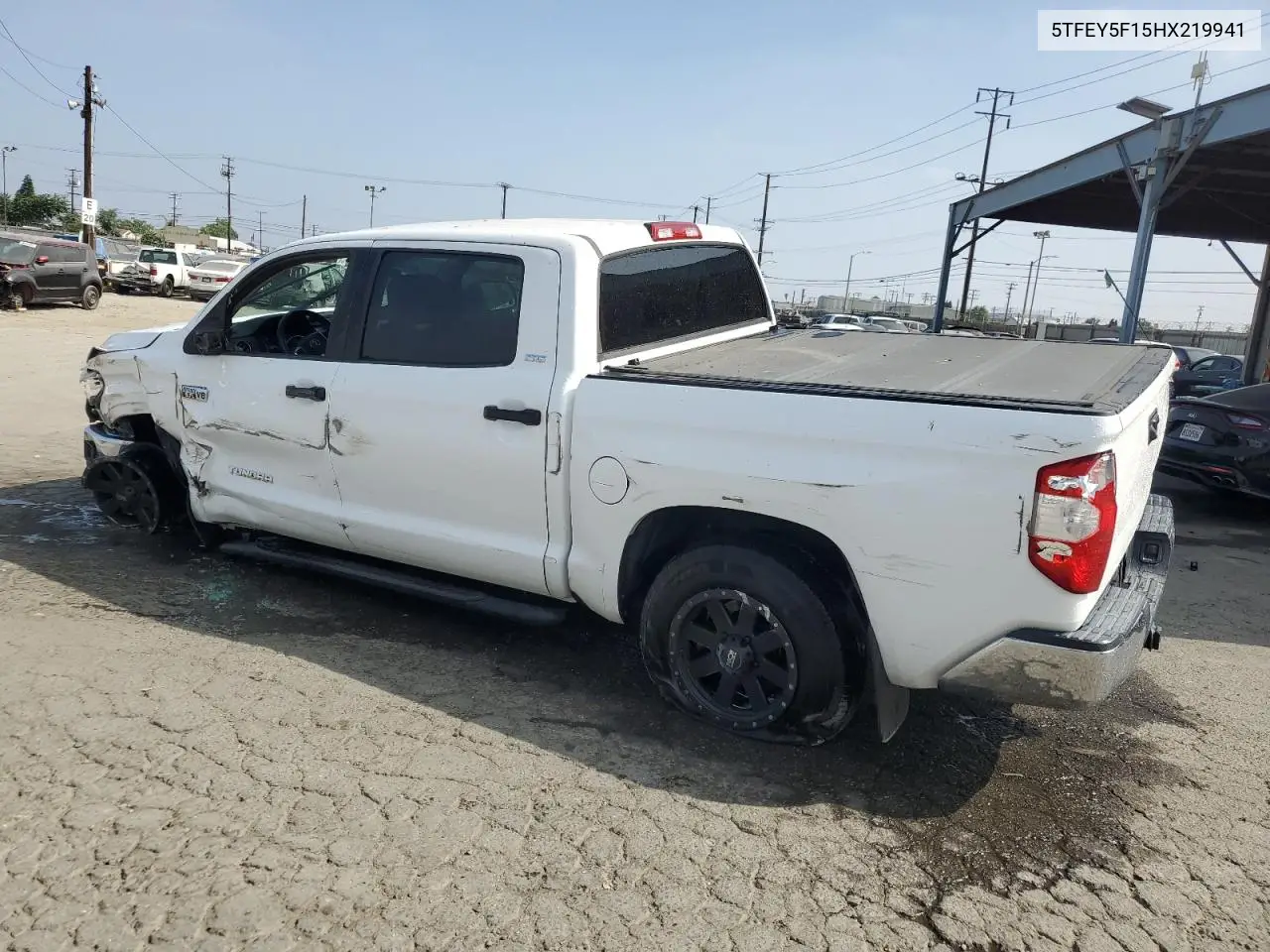 2017 Toyota Tundra Crewmax Sr5 VIN: 5TFEY5F15HX219941 Lot: 63313655