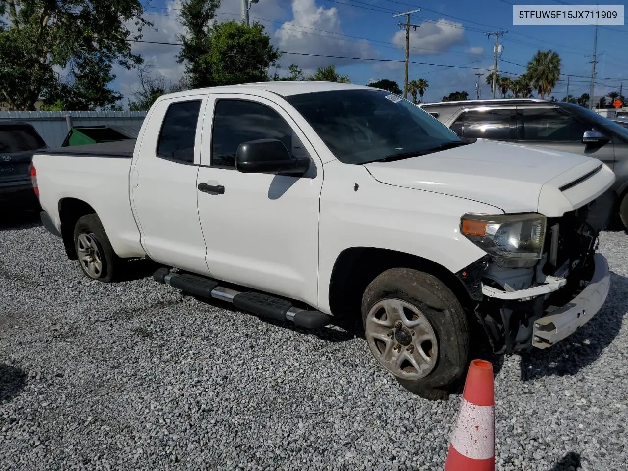 2018 Toyota Tundra Double Cab Sr VIN: 5TFUW5F15JX711909 Lot: 56598295