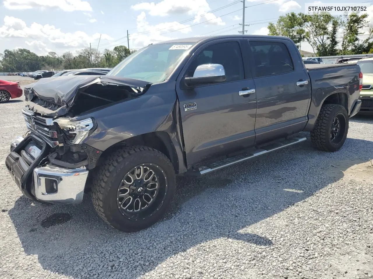 2018 Toyota Tundra Crewmax 1794 VIN: 5TFAW5F10JX710752 Lot: 57480595