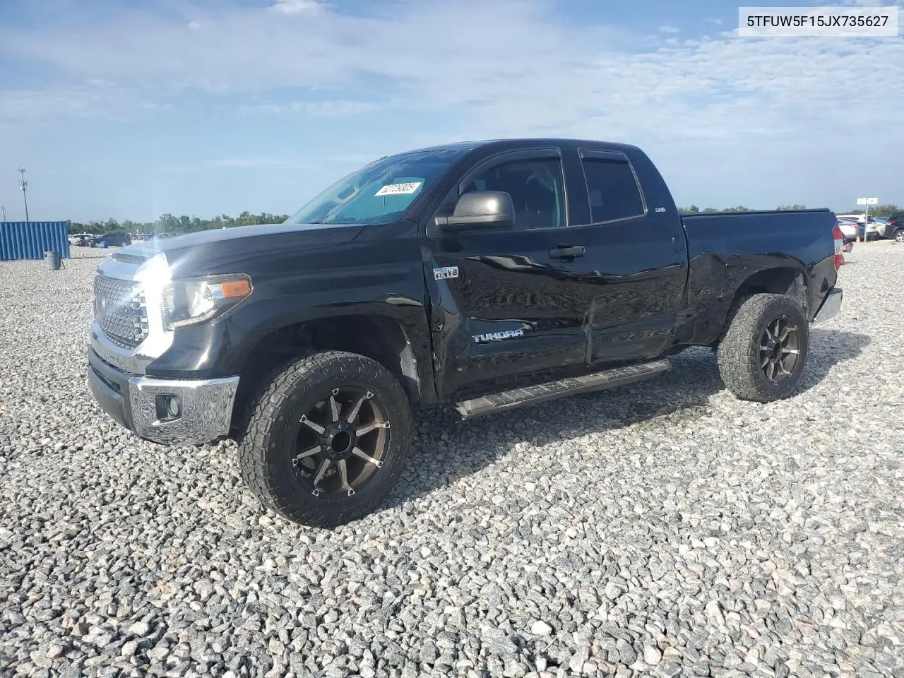 2018 Toyota Tundra Double Cab Sr VIN: 5TFUW5F15JX735627 Lot: 62729305