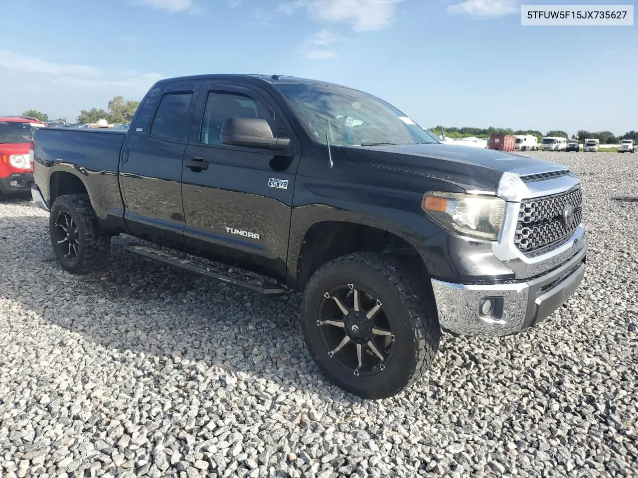 2018 Toyota Tundra Double Cab Sr VIN: 5TFUW5F15JX735627 Lot: 62729305