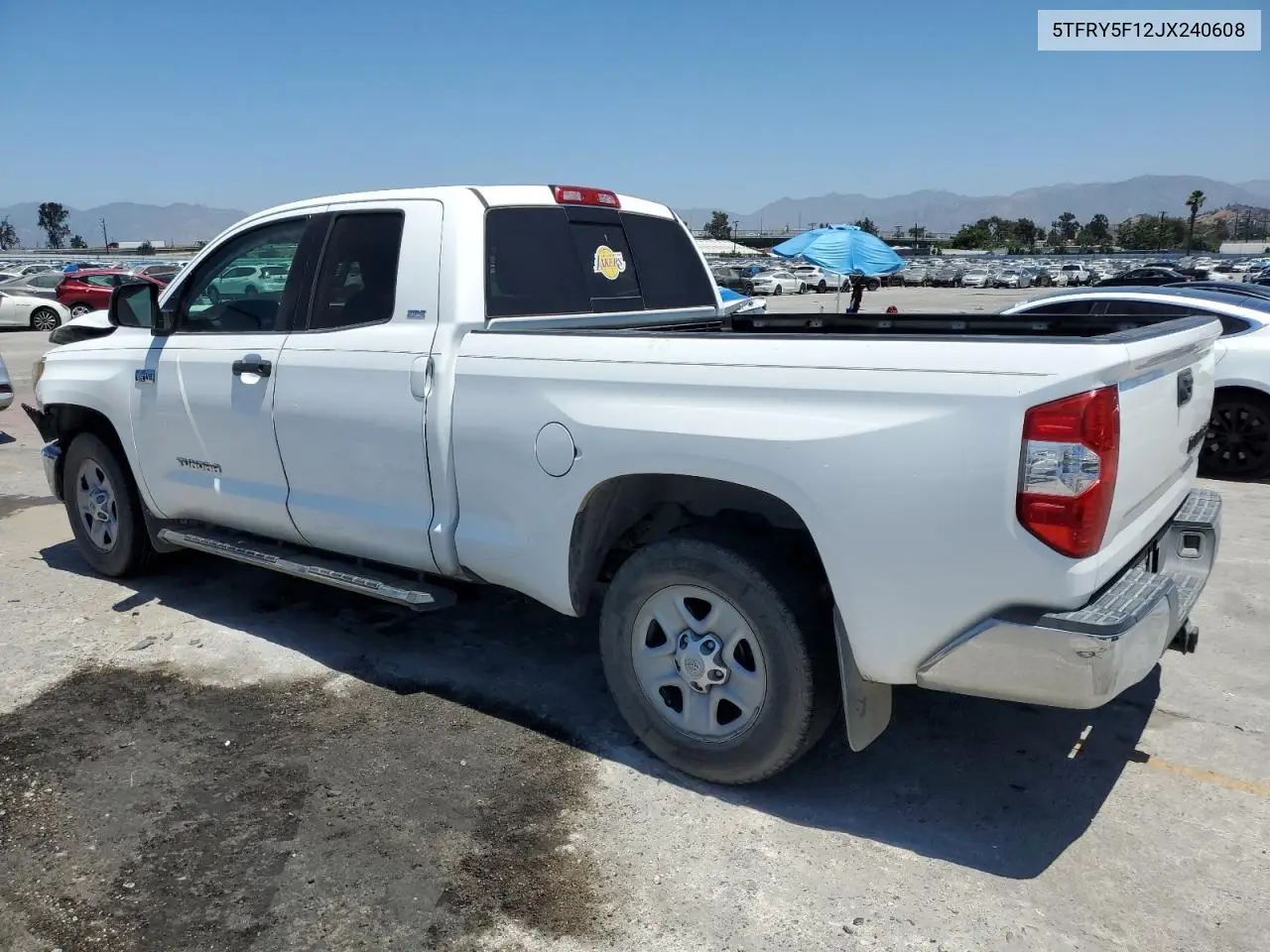 2018 Toyota Tundra Double Cab Sr VIN: 5TFRY5F12JX240608 Lot: 63148245