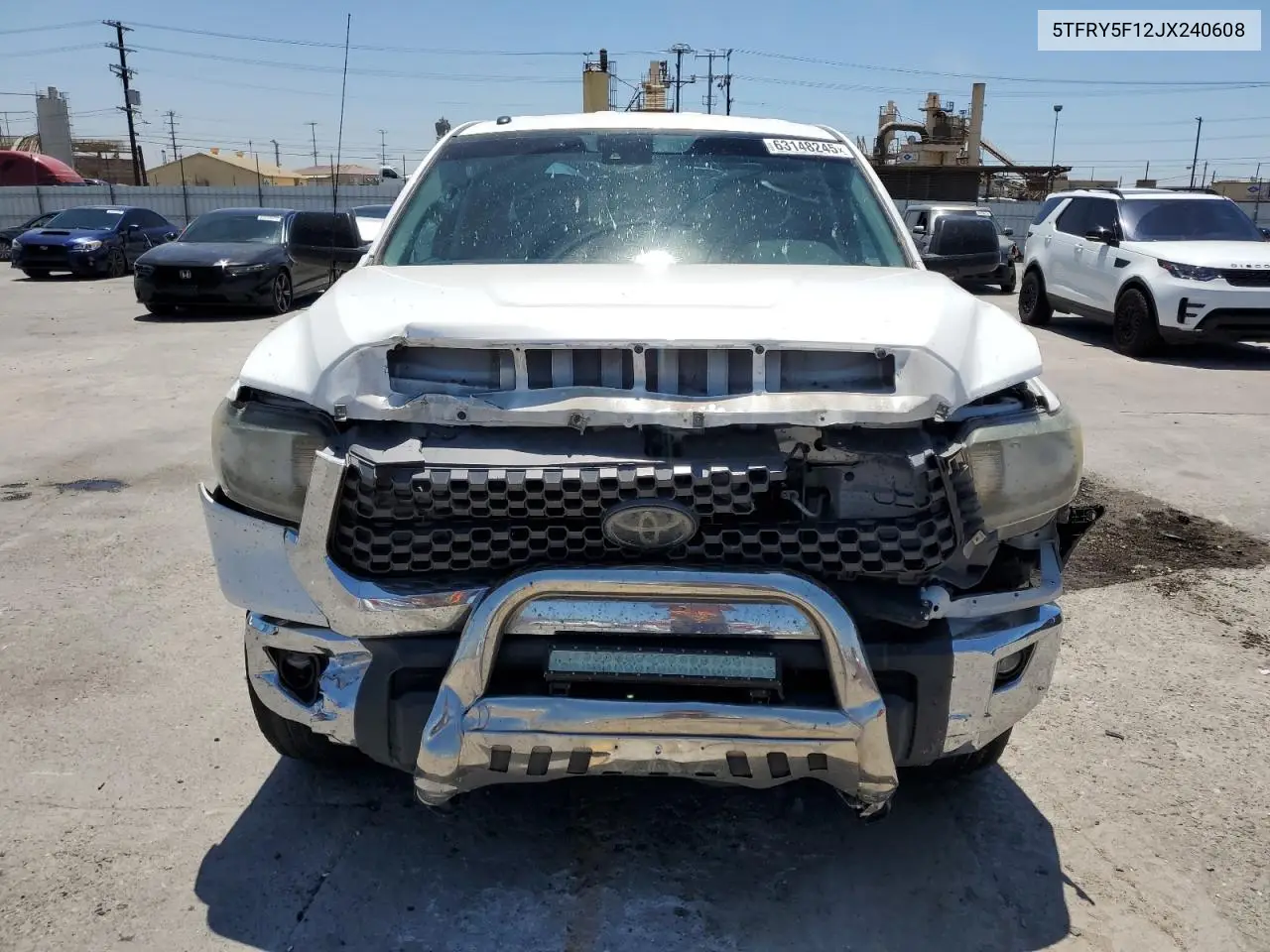 2018 Toyota Tundra Double Cab Sr VIN: 5TFRY5F12JX240608 Lot: 63148245