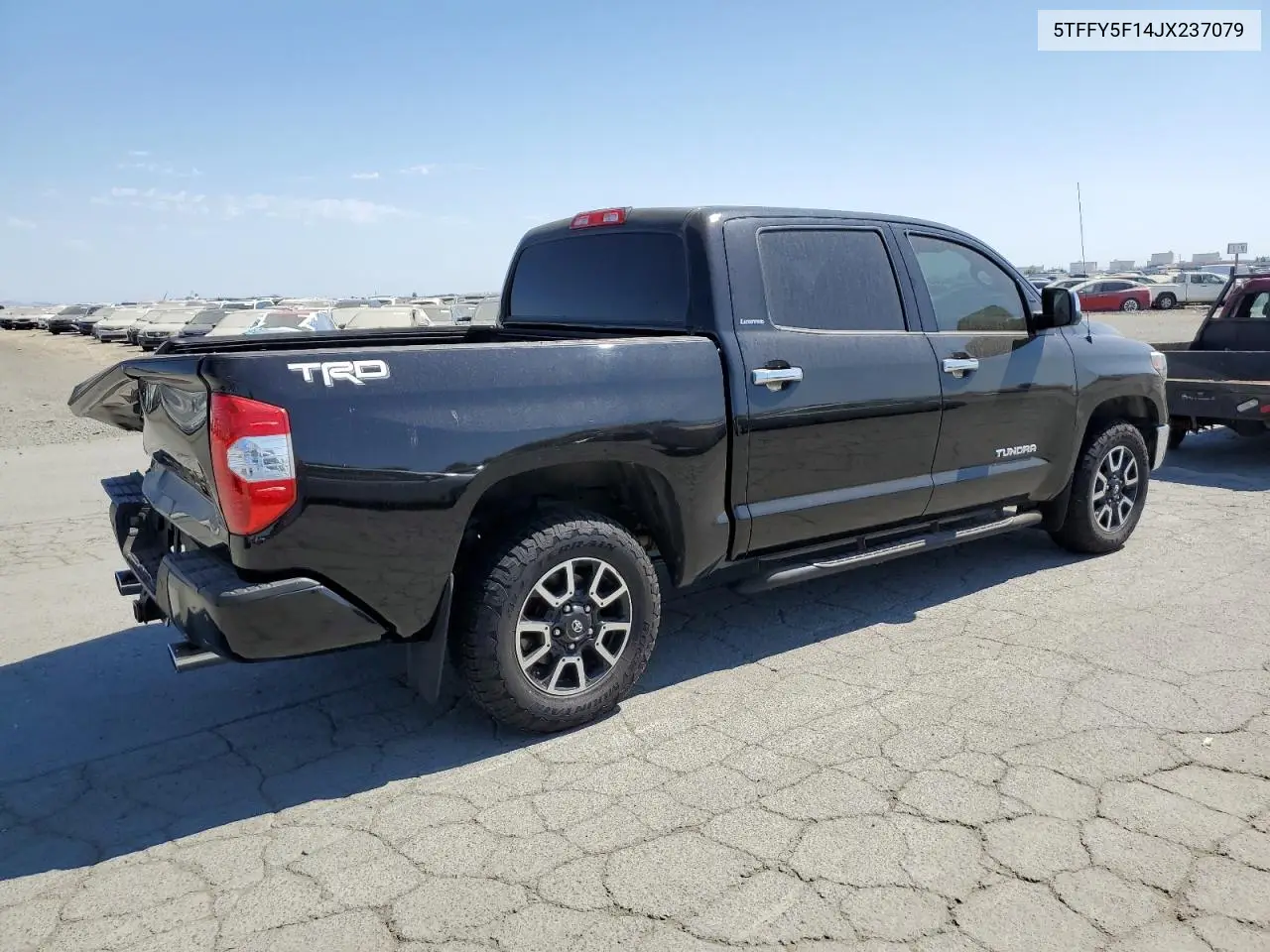 2018 Toyota Tundra Crewmax Limited VIN: 5TFFY5F14JX237079 Lot: 63313325