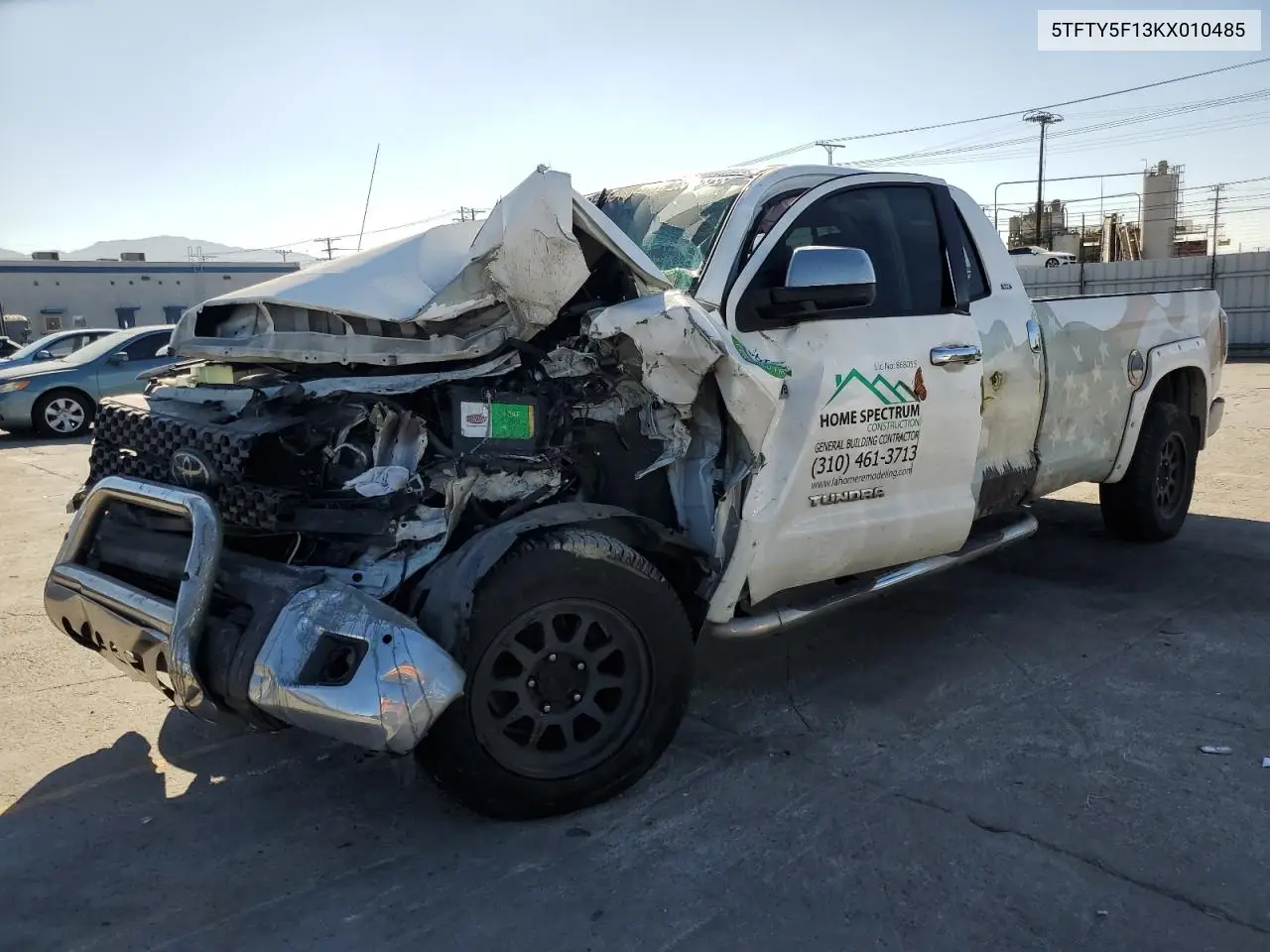 2019 Toyota Tundra Double Cab Sr VIN: 5TFTY5F13KX010485 Lot: 63054255