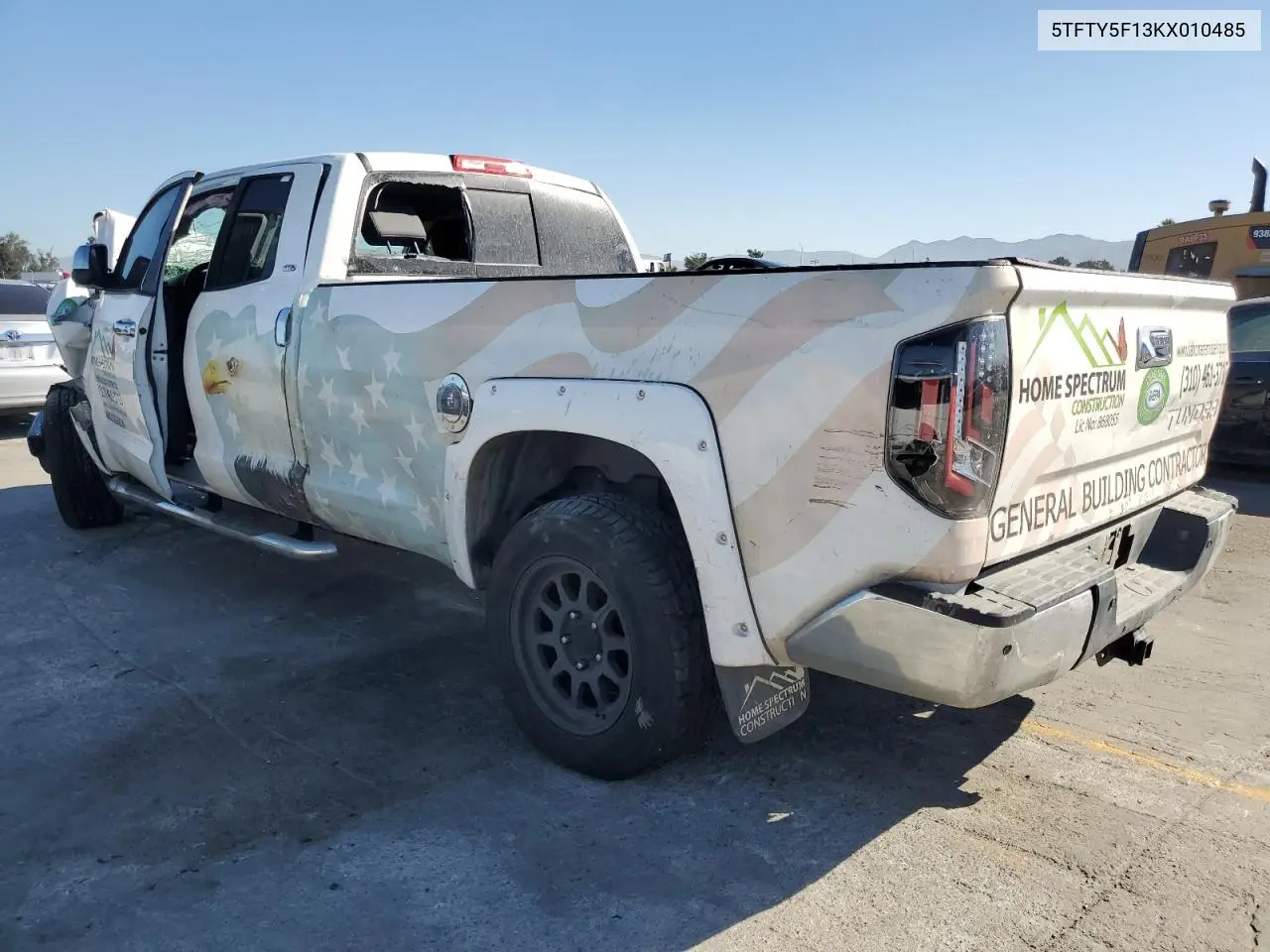 2019 Toyota Tundra Double Cab Sr VIN: 5TFTY5F13KX010485 Lot: 63054255