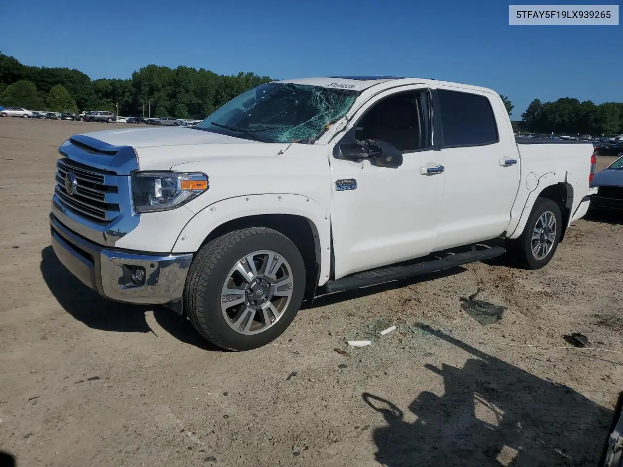 2020 Toyota Tundra Crewmax 1794 VIN: 5TFAY5F19LX939265 Lot: 57644525