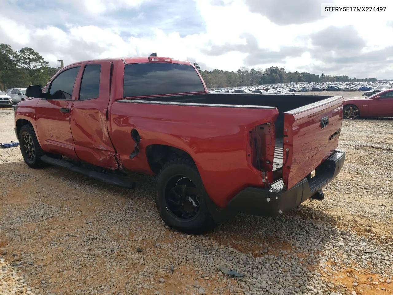 2021 Toyota Tundra Double Cab Sr VIN: 5TFRY5F17MX274497 Lot: 42635295