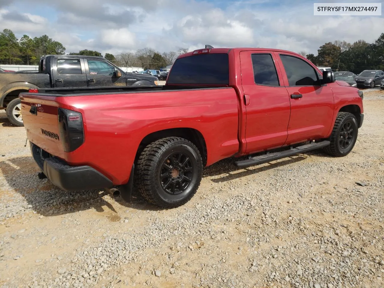 2021 Toyota Tundra Double Cab Sr VIN: 5TFRY5F17MX274497 Lot: 42635295