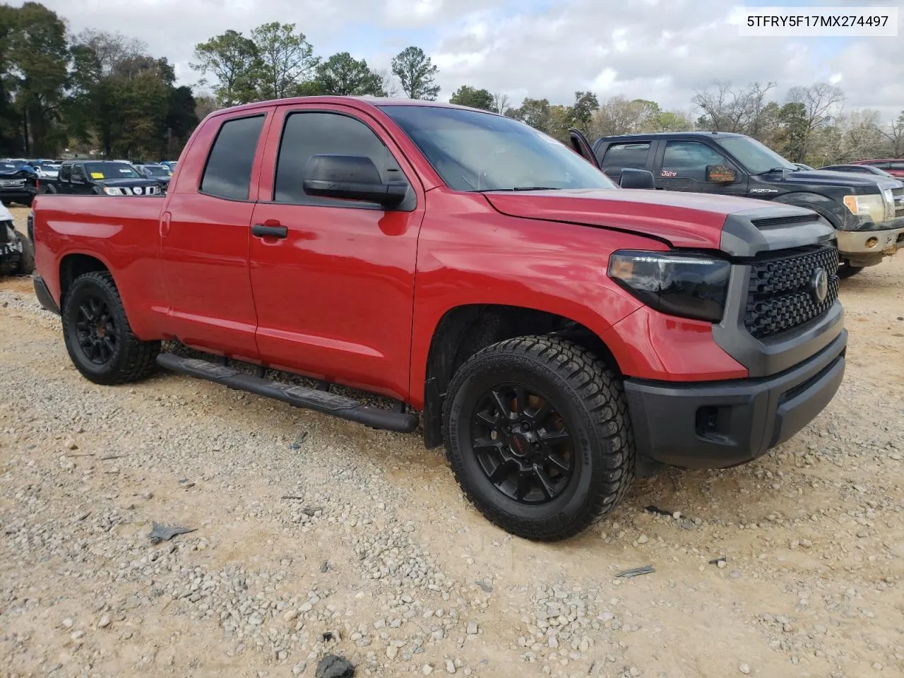 2021 Toyota Tundra Double Cab Sr VIN: 5TFRY5F17MX274497 Lot: 42635295