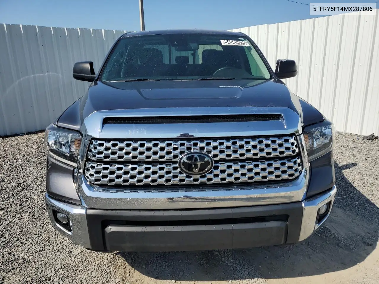 2021 Toyota Tundra Double Cab Sr VIN: 5TFRY5F14MX287806 Lot: 54045995
