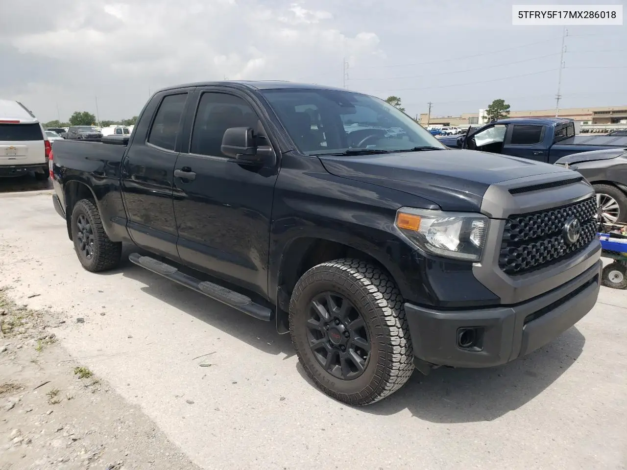 2021 Toyota Tundra Double Cab Sr VIN: 5TFRY5F17MX286018 Lot: 61780125