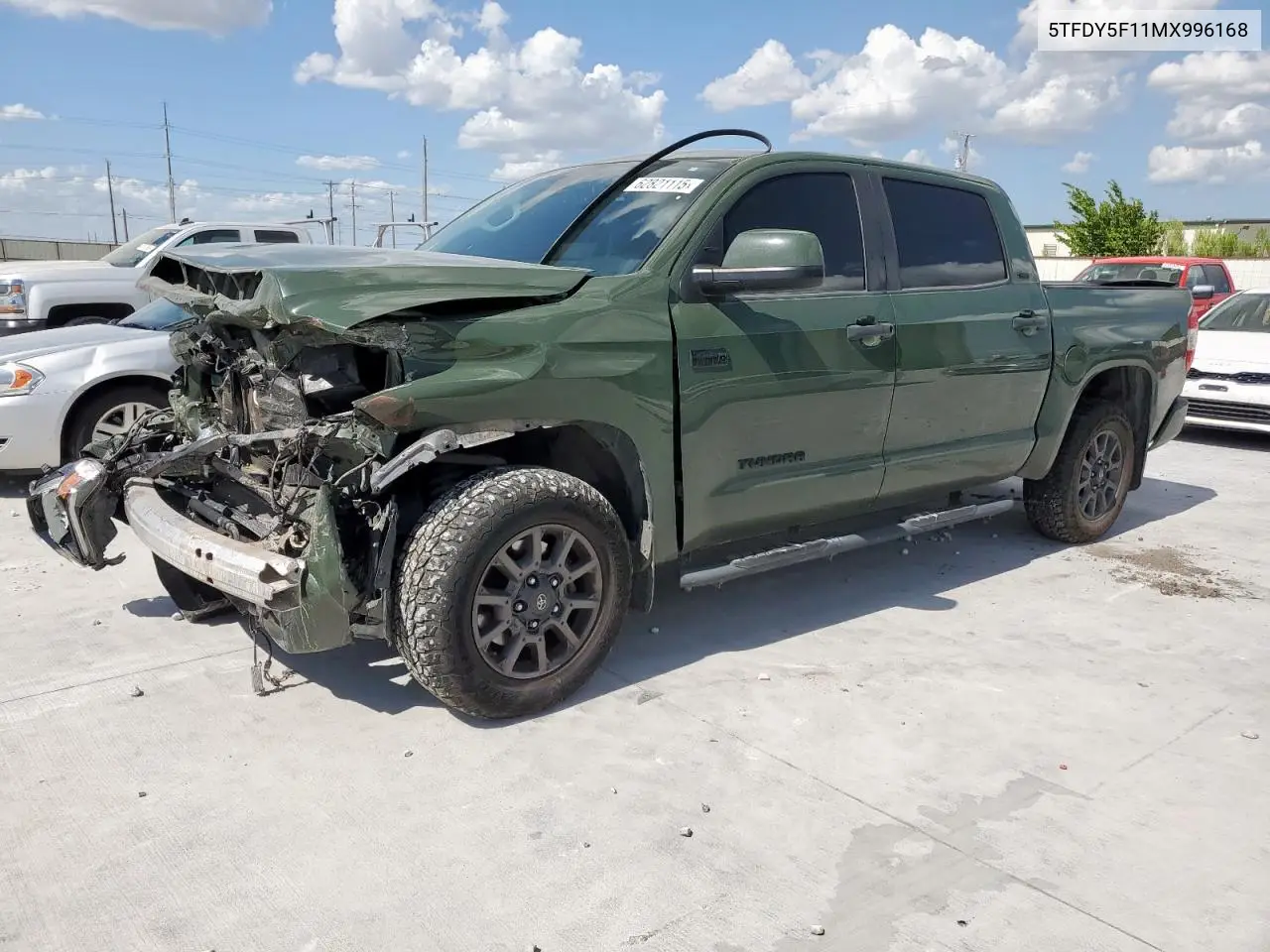 2021 Toyota Tundra Crewmax Sr5 VIN: 5TFDY5F11MX996168 Lot: 62821115
