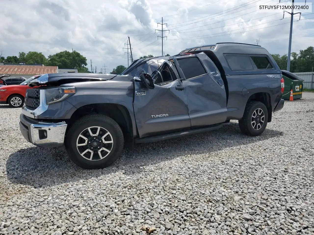 2021 Toyota Tundra Double Cab Sr VIN: 5TFUY5F12MX972400 Lot: 63109245