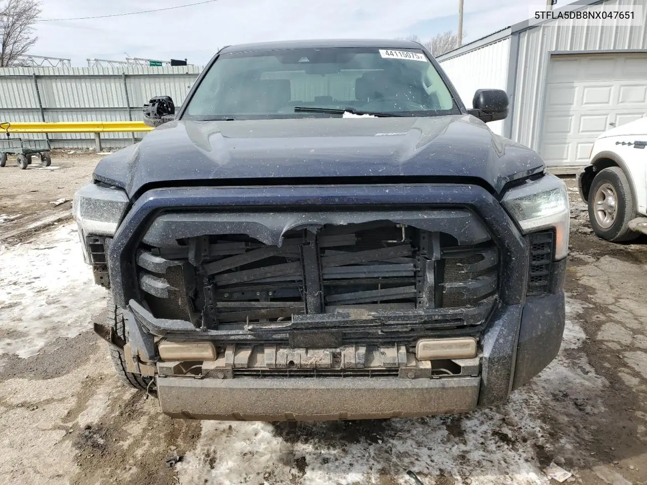 2022 Toyota Tundra Crewmax Sr VIN: 5TFLA5DB8NX047651 Lot: 44115075