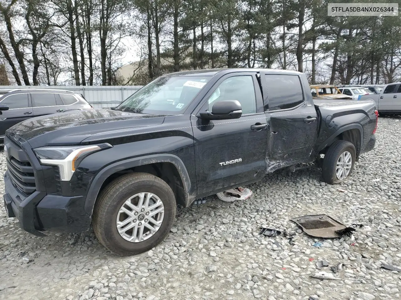 2022 Toyota Tundra Crewmax Sr VIN: 5TFLA5DB4NX026344 Lot: 46286115
