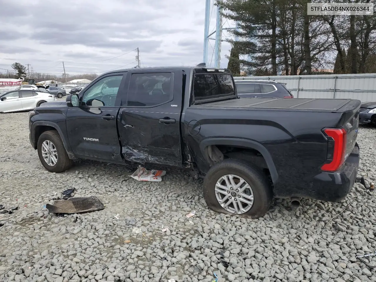 2022 Toyota Tundra Crewmax Sr VIN: 5TFLA5DB4NX026344 Lot: 46286115