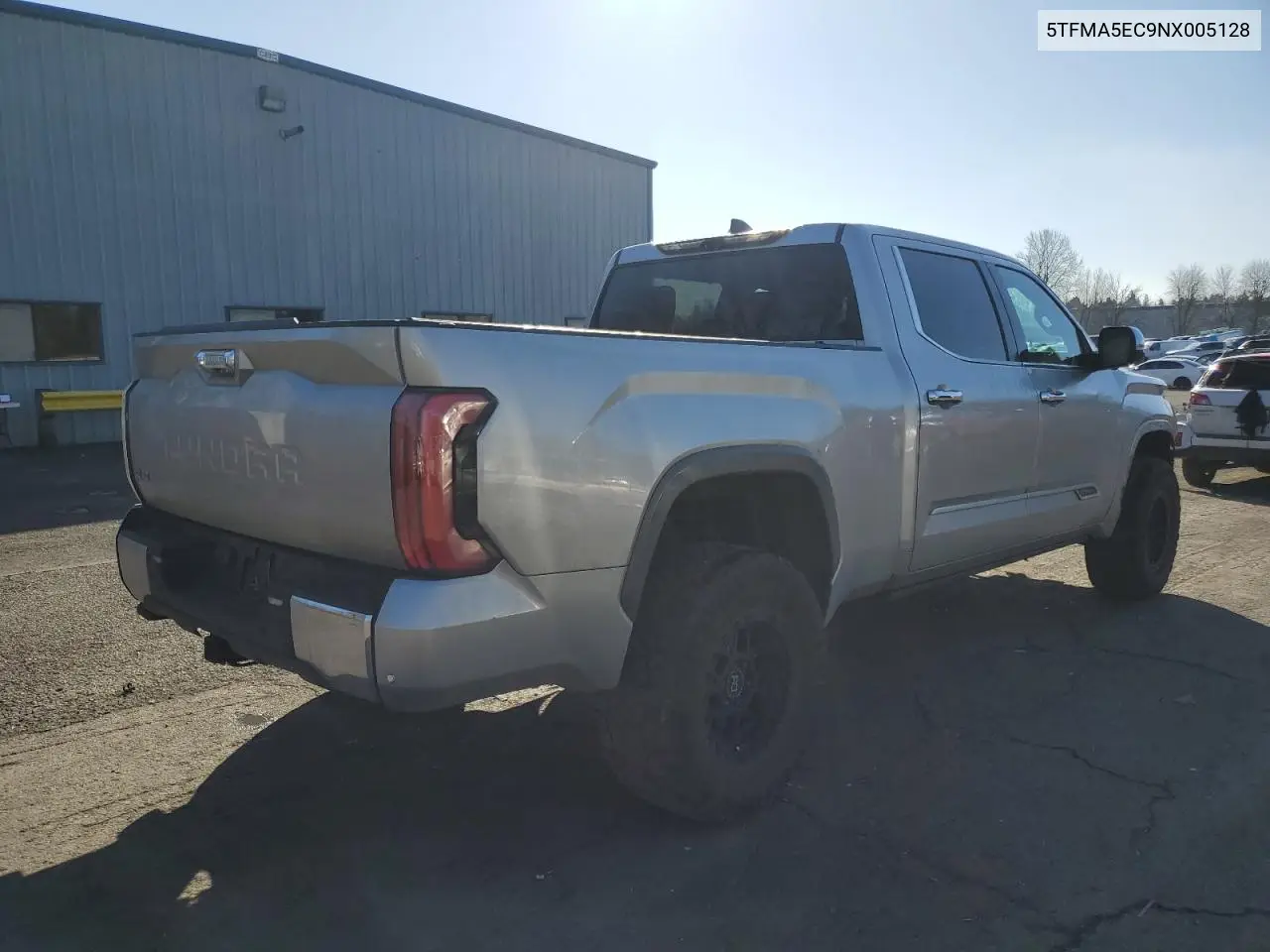 2022 Toyota Tundra Crewmax Platinum VIN: 5TFMA5EC9NX005128 Lot: 47022555