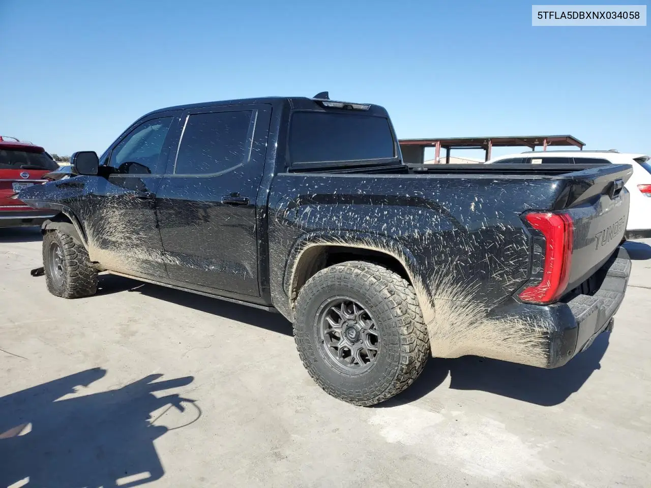 2022 Toyota Tundra Crewmax Sr VIN: 5TFLA5DBXNX034058 Lot: 47550545