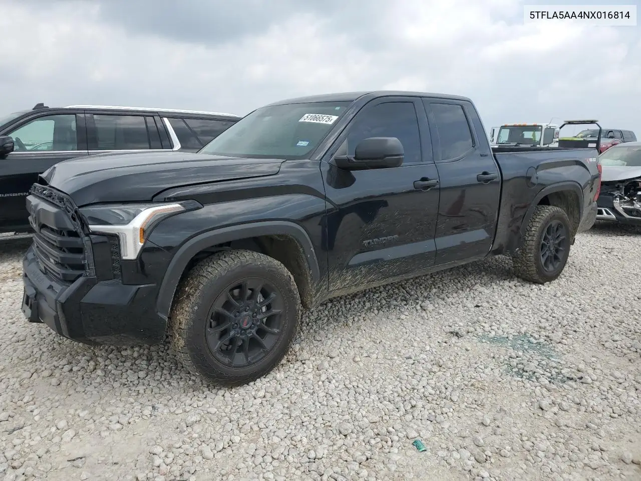 2022 Toyota Tundra Double Cab Sr VIN: 5TFLA5AA4NX016814 Lot: 51066575