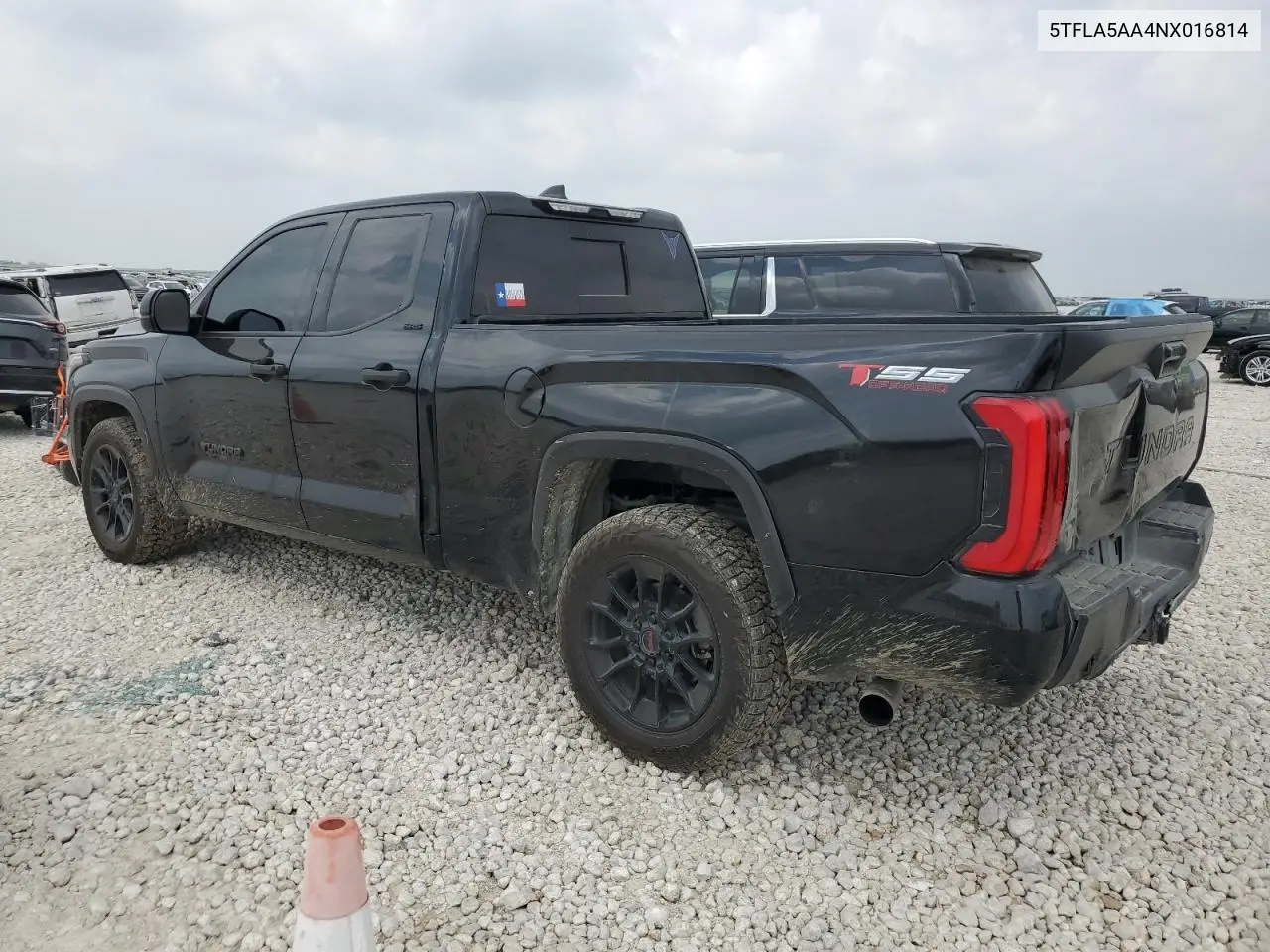 2022 Toyota Tundra Double Cab Sr VIN: 5TFLA5AA4NX016814 Lot: 51066575