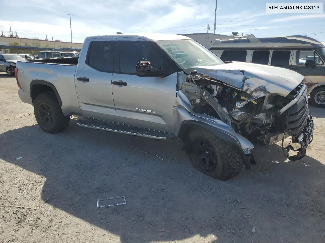 2022 Toyota Tundra Double Cab Sr VIN: 5TFLA5DA0NX048123 Lot: 51074685