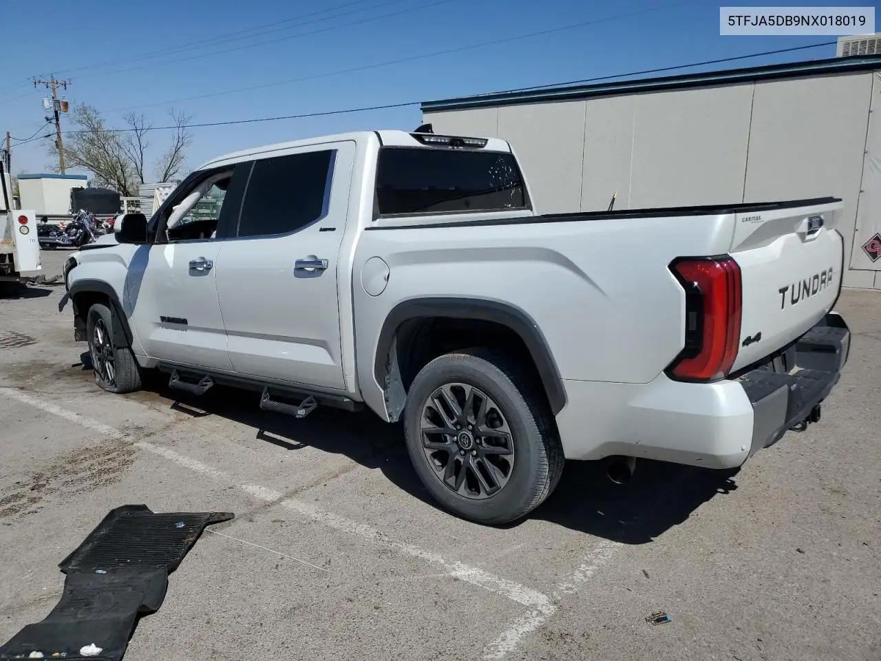 2022 Toyota Tundra Crewmax Limited VIN: 5TFJA5DB9NX018019 Lot: 52607235