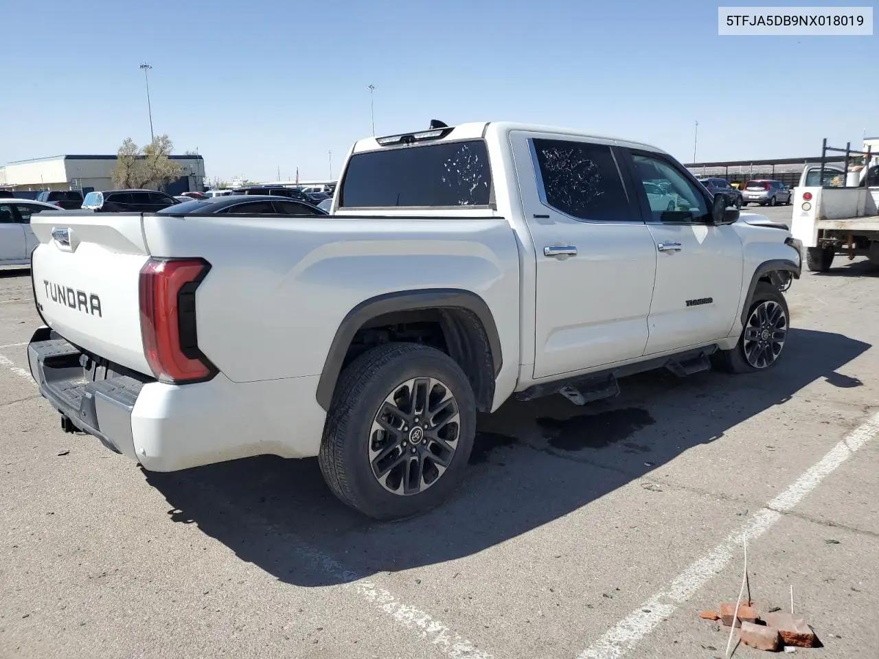 2022 Toyota Tundra Crewmax Limited VIN: 5TFJA5DB9NX018019 Lot: 52607235