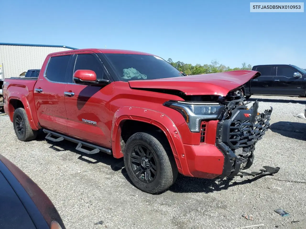2022 Toyota Tundra Crewmax Limited VIN: 5TFJA5DB5NX010953 Lot: 53304485