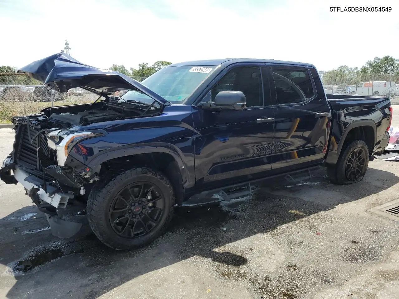 2022 Toyota Tundra Crewmax Sr VIN: 5TFLA5DB8NX054549 Lot: 53372945