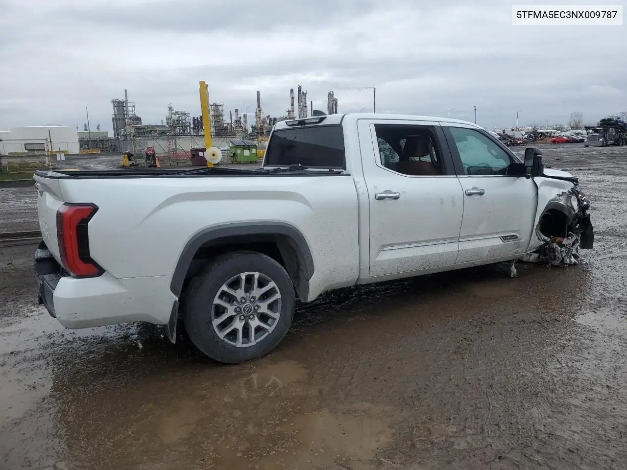 2022 Toyota Tundra Crewmax Platinum VIN: 5TFMA5EC3NX009787 Lot: 54762645