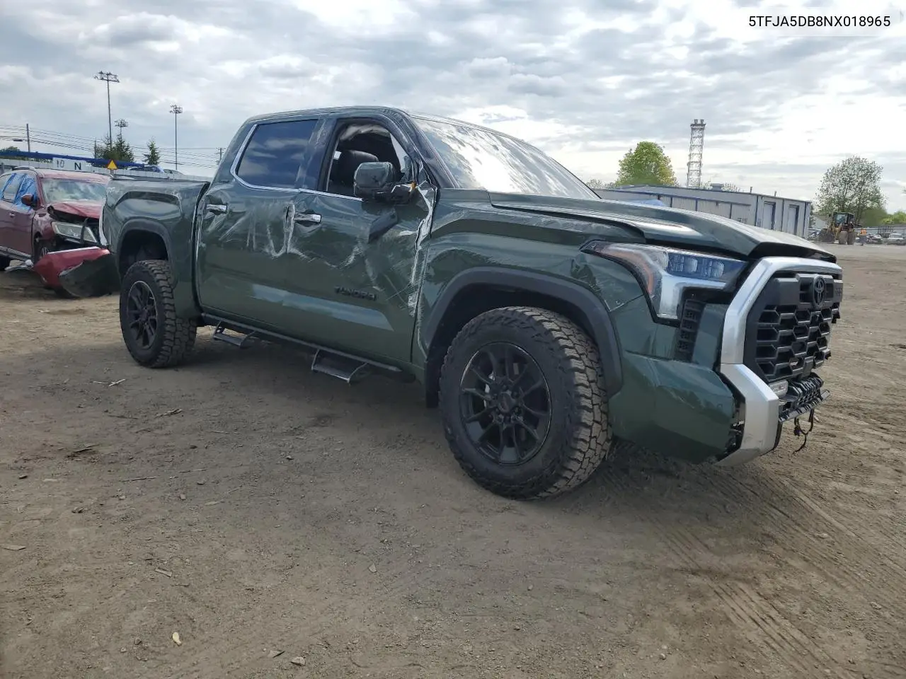 2022 Toyota Tundra Crewmax Limited VIN: 5TFJA5DB8NX018965 Lot: 55242405