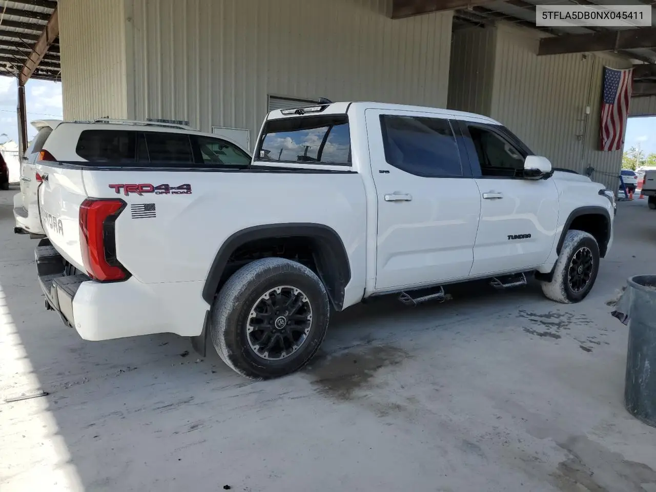 2022 Toyota Tundra Crewmax Sr VIN: 5TFLA5DB0NX045411 Lot: 55396285