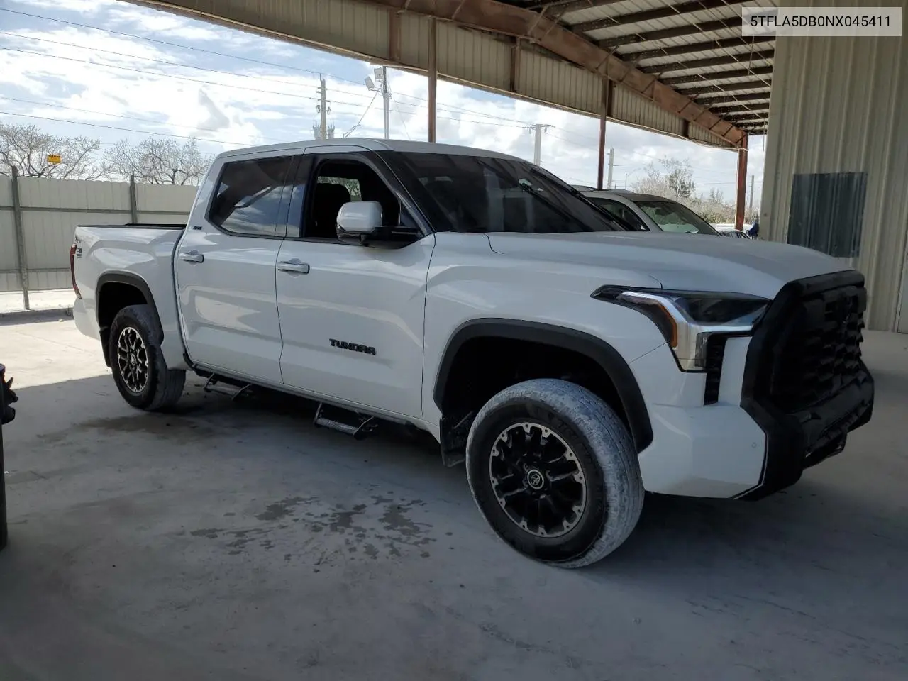 2022 Toyota Tundra Crewmax Sr VIN: 5TFLA5DB0NX045411 Lot: 55396285