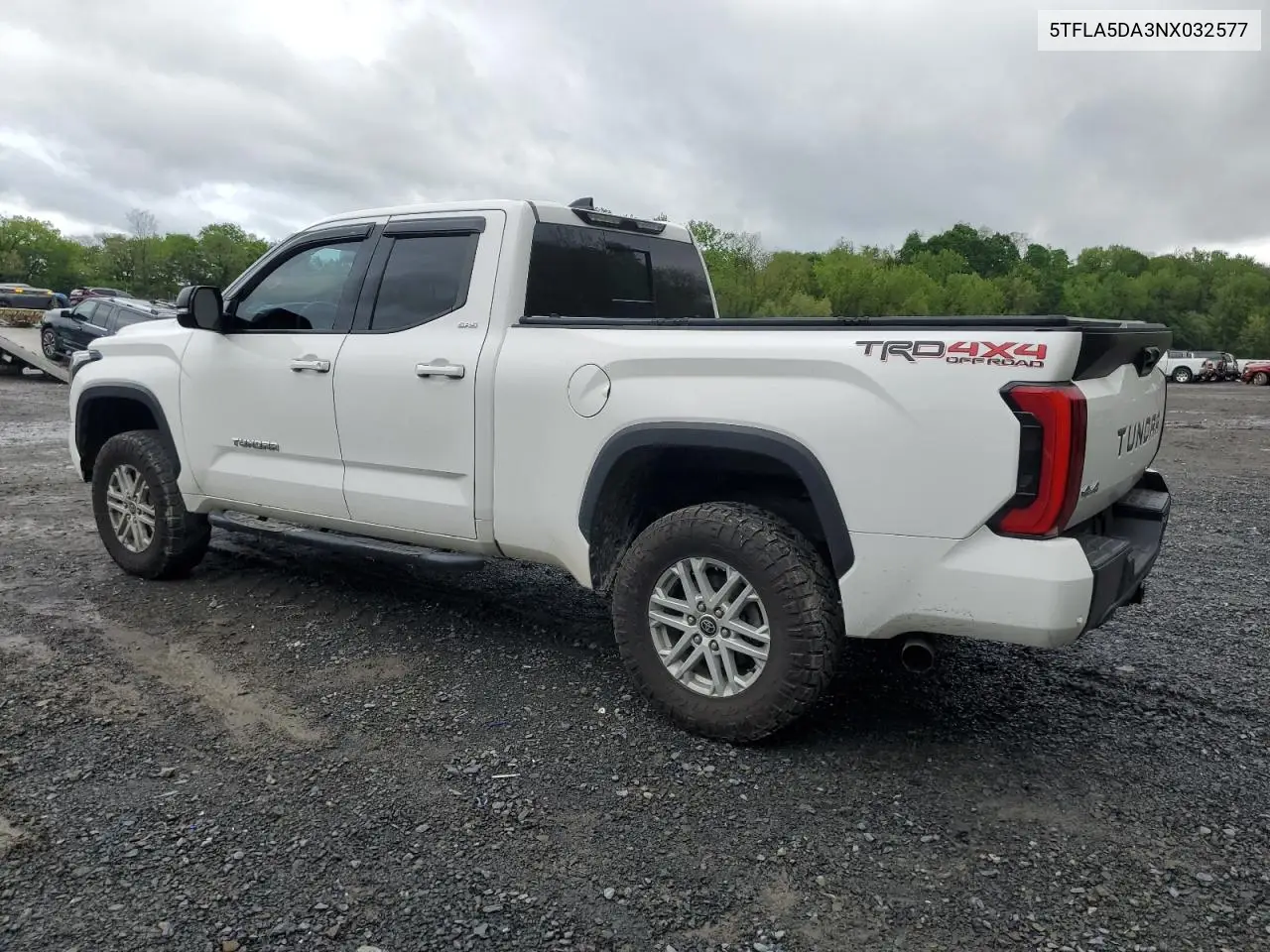2022 Toyota Tundra Double Cab Sr VIN: 5TFLA5DA3NX032577 Lot: 55440025