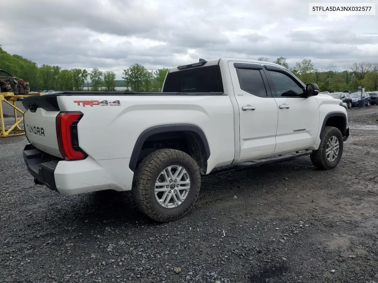 2022 Toyota Tundra Double Cab Sr VIN: 5TFLA5DA3NX032577 Lot: 55440025
