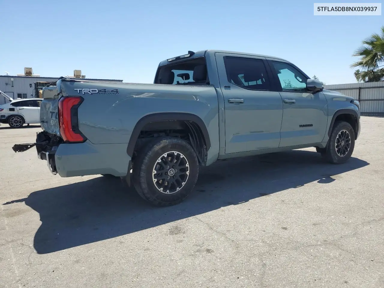 2022 Toyota Tundra Crewmax Sr VIN: 5TFLA5DB8NX039937 Lot: 55700205