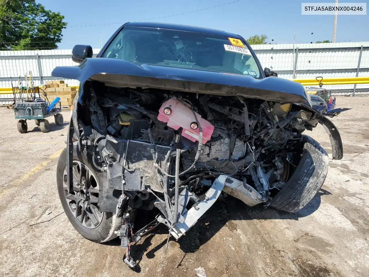 2022 Toyota Tundra Crewmax Limited VIN: 5TFJA5ABXNX004246 Lot: 55770835