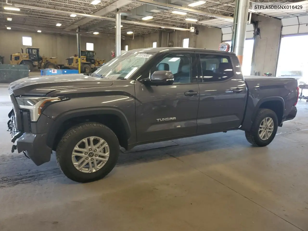 2022 Toyota Tundra Crewmax Sr VIN: 5TFLA5DB6NX016429 Lot: 55915495