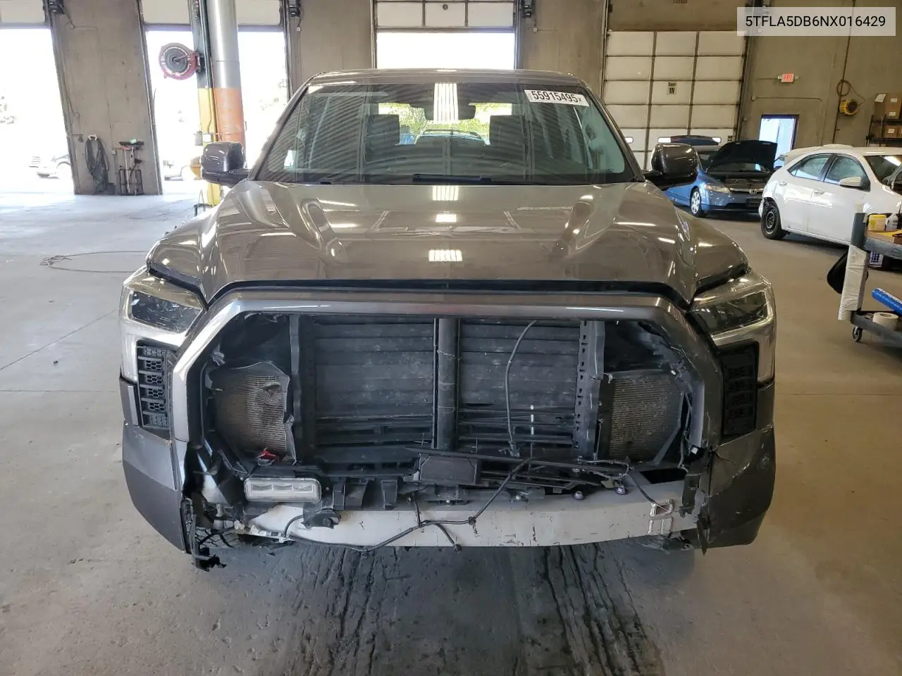 2022 Toyota Tundra Crewmax Sr VIN: 5TFLA5DB6NX016429 Lot: 55915495