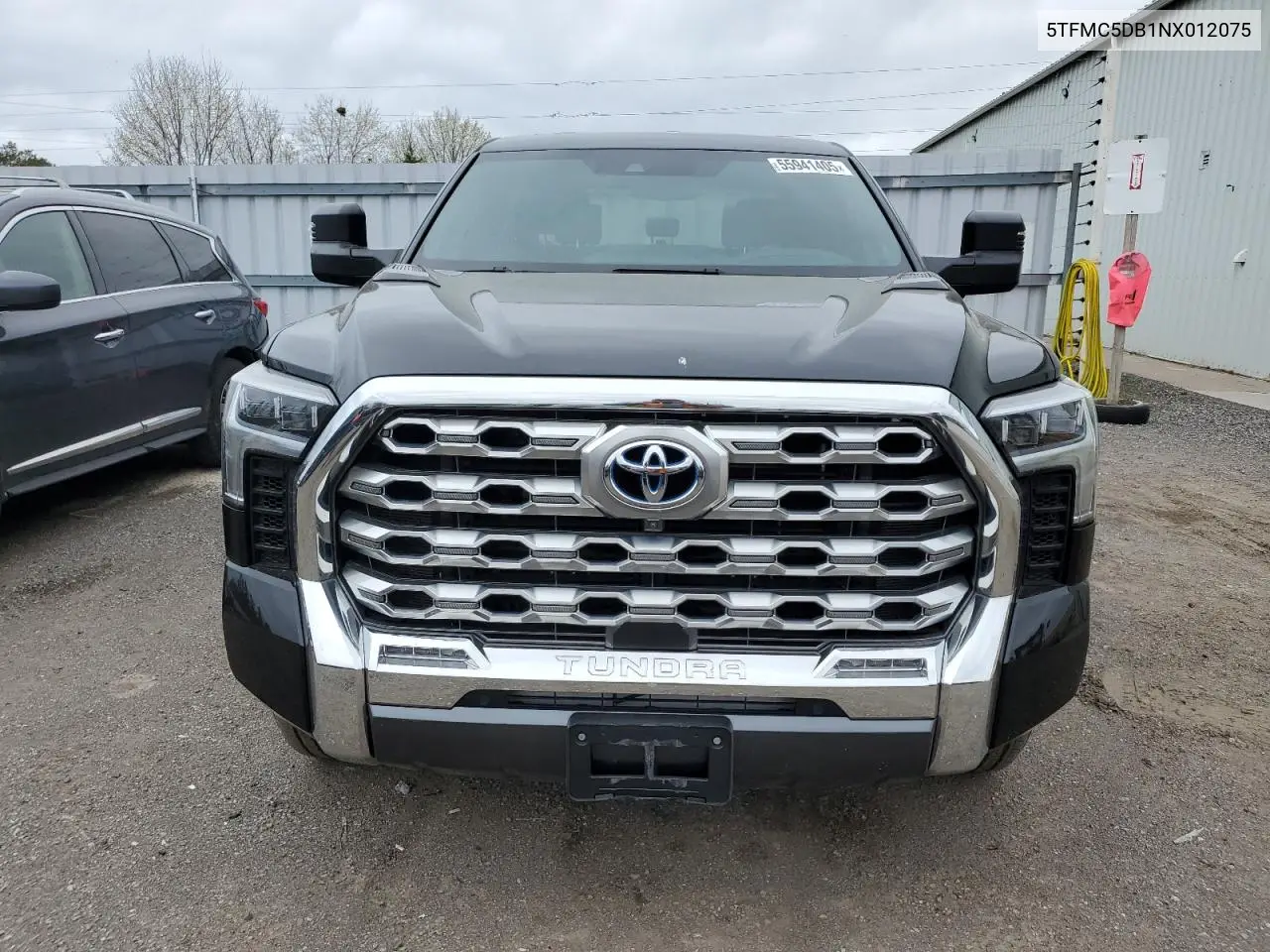 2022 Toyota Tundra Crewmax Platinum VIN: 5TFMC5DB1NX012075 Lot: 55941405