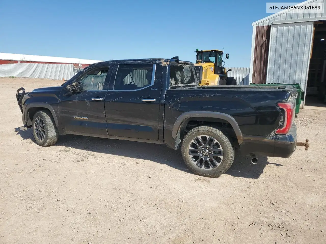 2022 Toyota Tundra Crewmax Limited VIN: 5TFJA5DB6NX051589 Lot: 56166195